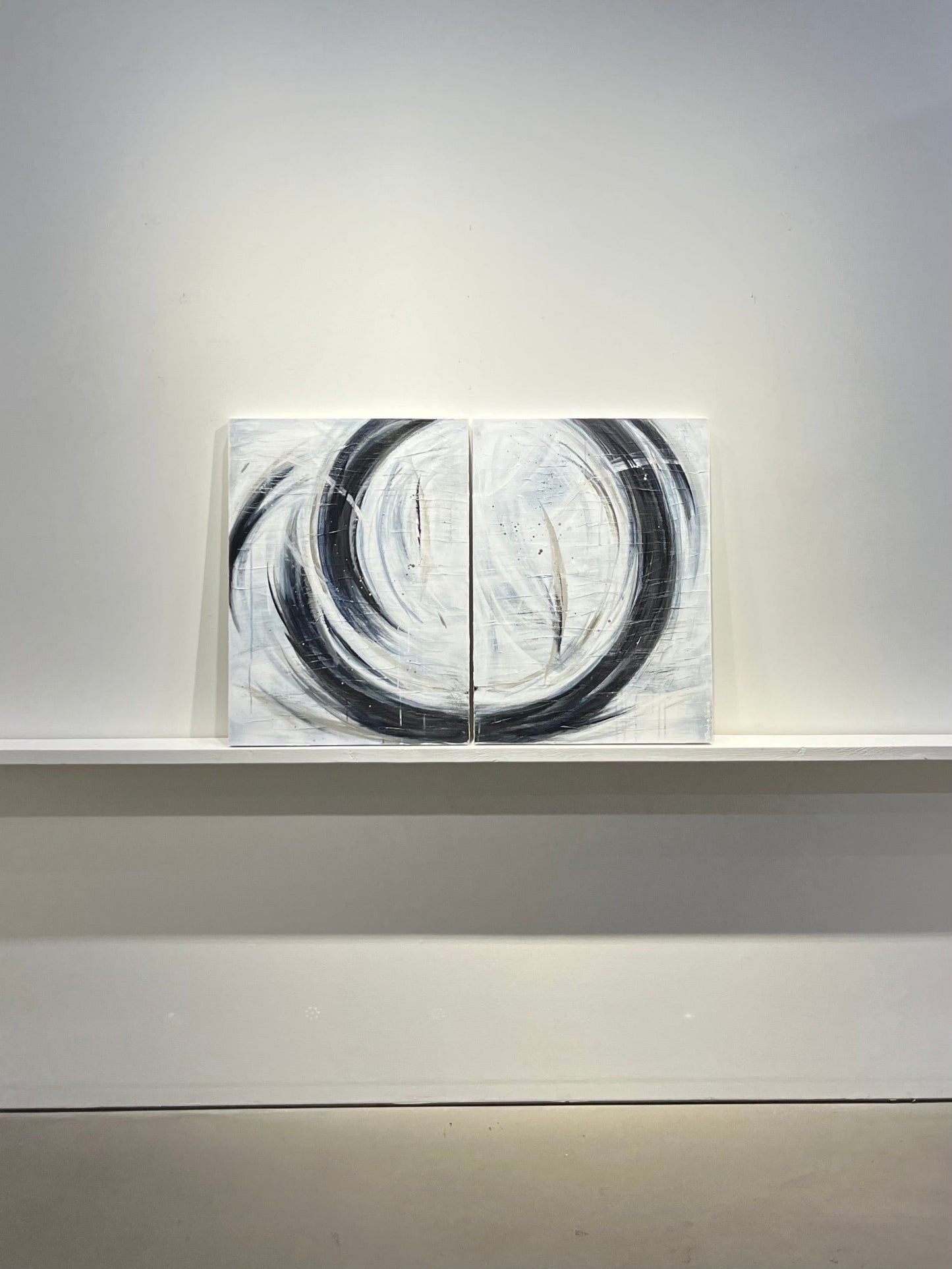 Ann Thinghuus painting Meet Me Diptych Art Works Gallery