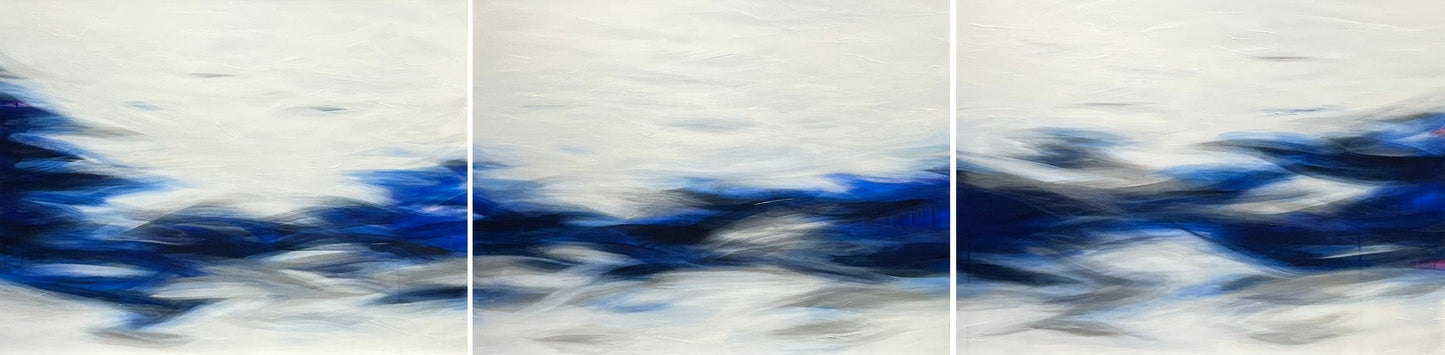 Ann Thinghuus painting Storm Moon triptych Art Works Gallery