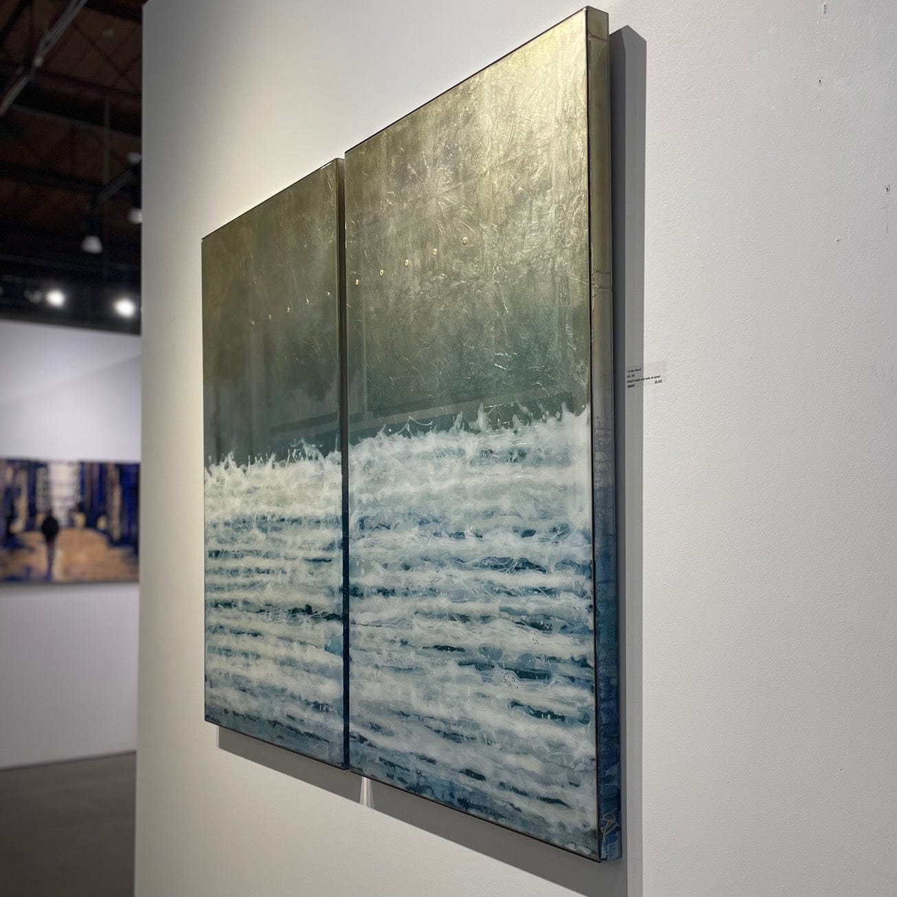 David Graff painting At the Shore diptych Art Works Gallery