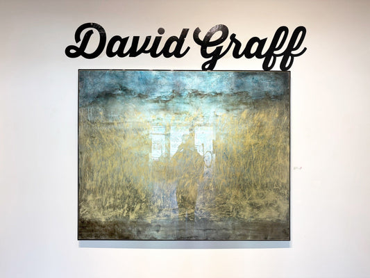 David Graff painting Late For The Sky Art Works Gallery