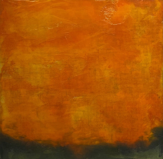 Debra Van Tuinen painting Alizarin Orange Sky Art Works Gallery