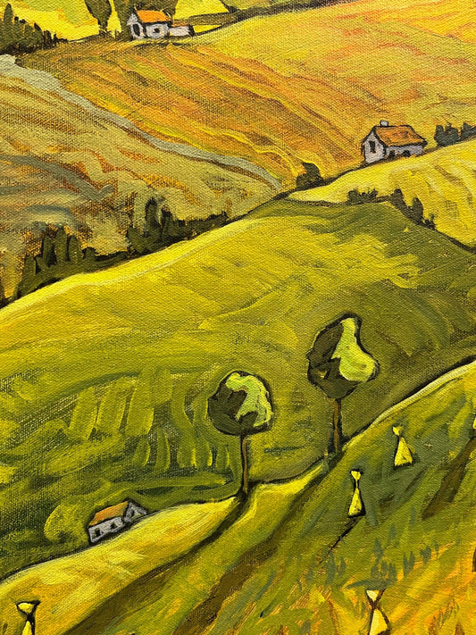 Deryk Houston painting Fertile Landscape Art Works Gallery