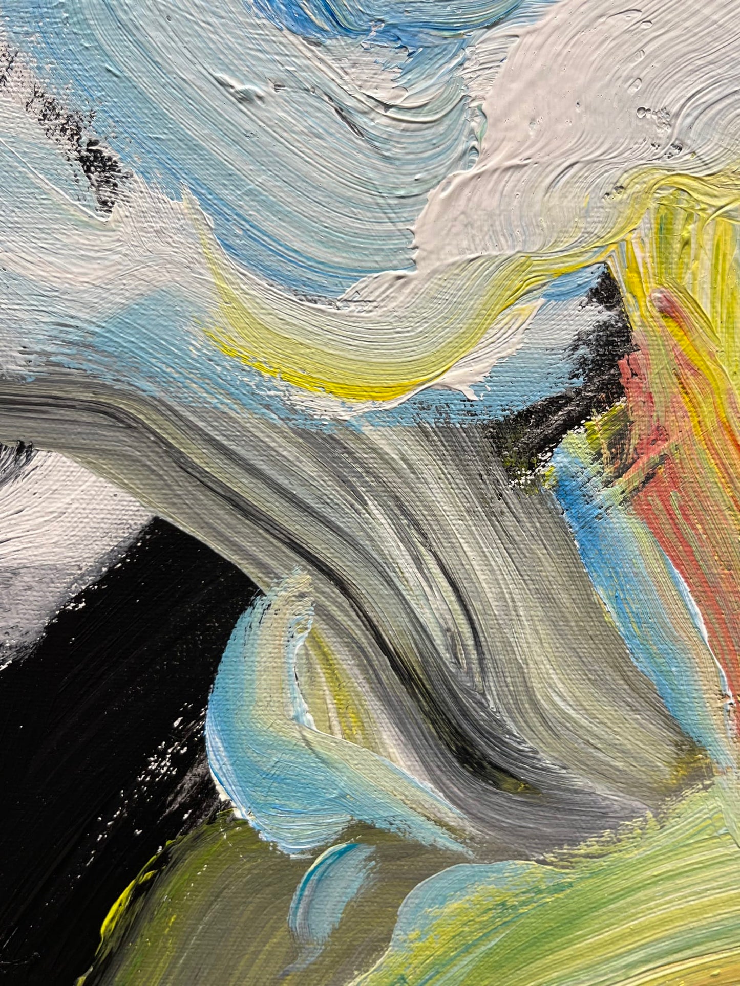 Deryk Houston painting Folded Colours Art Works Gallery