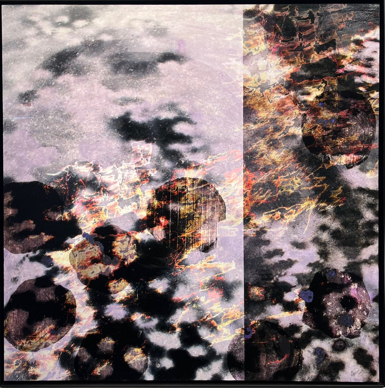 Ellen Scobie Figure and Ground 1, framed Art Works Gallery