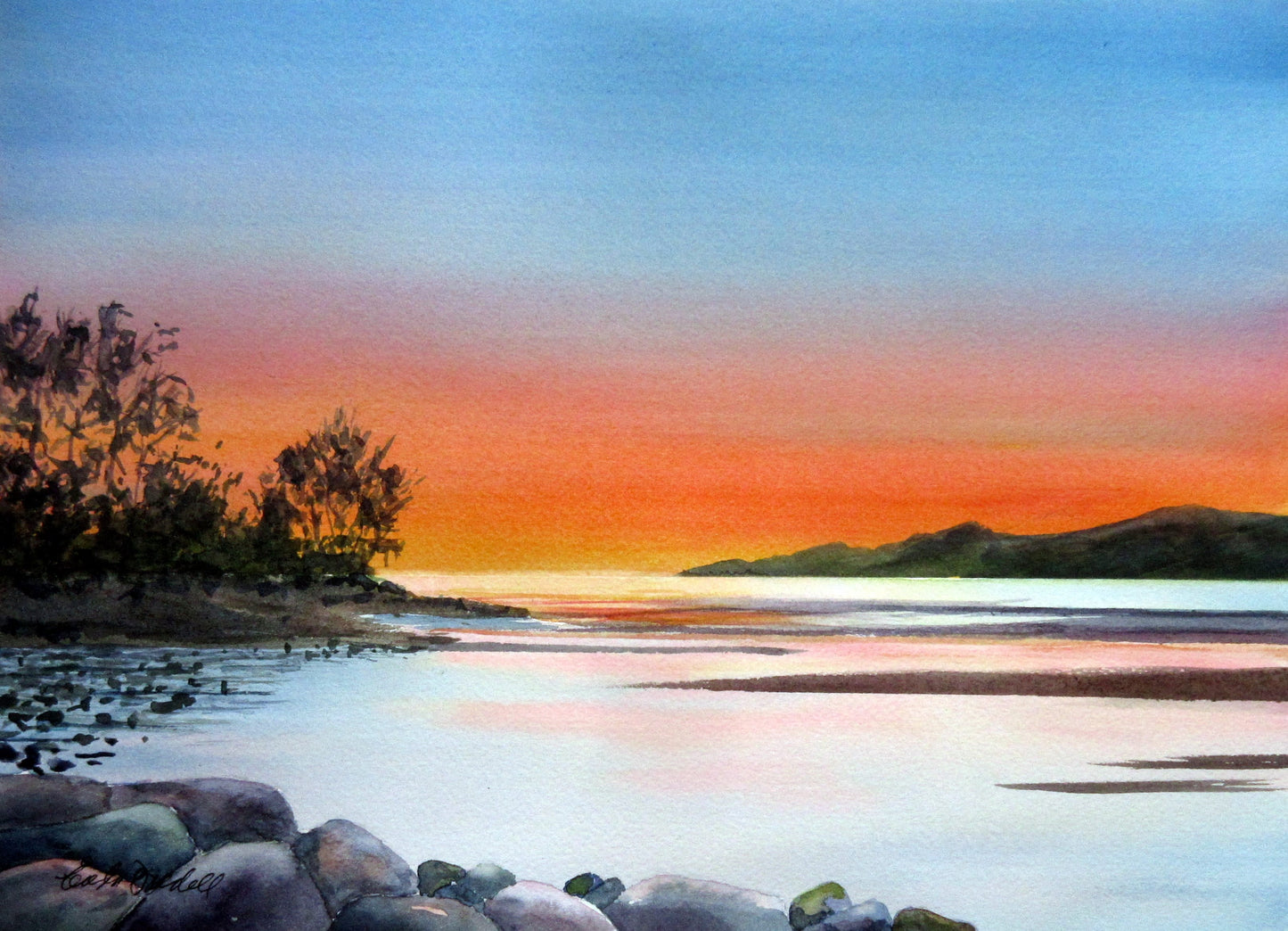 Enda Bardell painting ALIGHTING, Spanish Banks, Vancouver Art Works Gallery