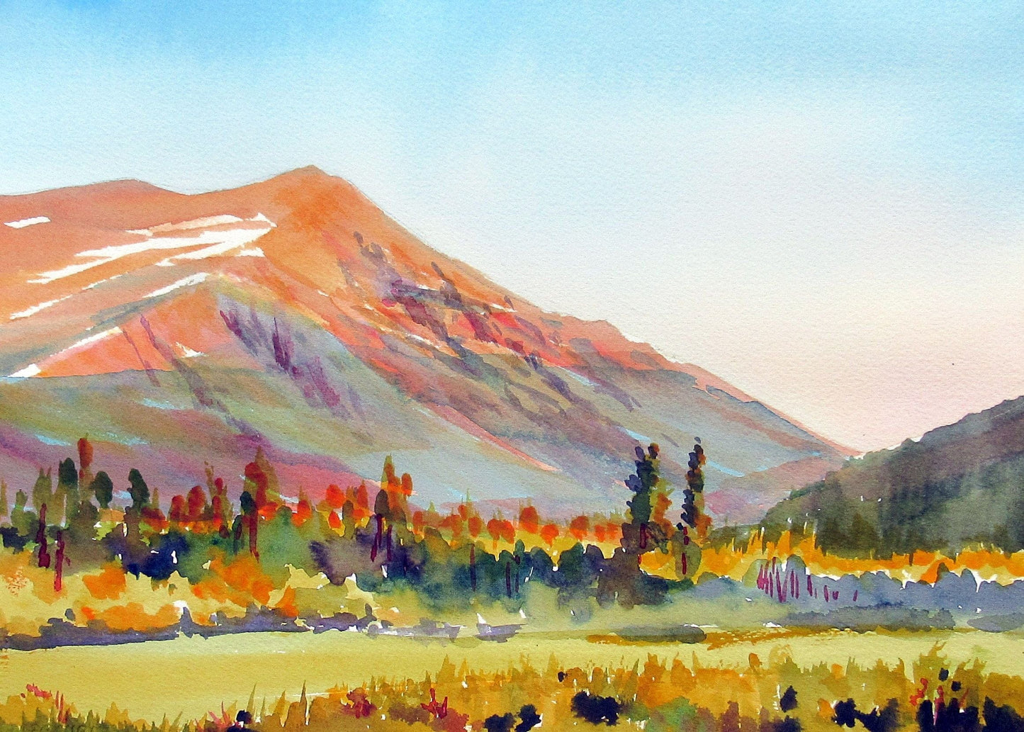 Enda Bardell painting LAST LIGHT, Champagne, YU Art Works Gallery