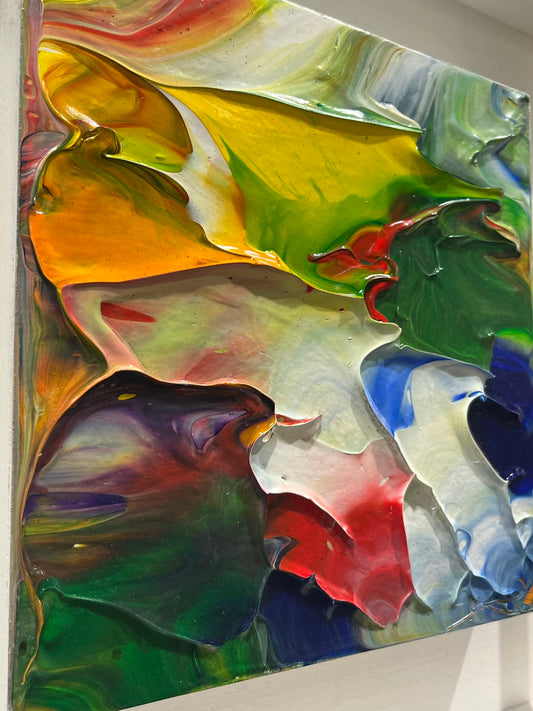 James Leonard painting Light in the Garden, framed Art Works Gallery