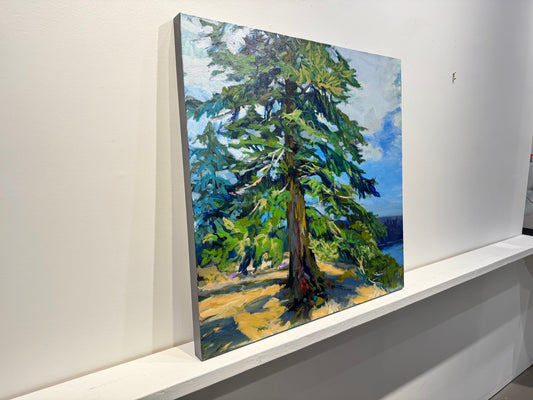 Jennifer Harwood painting Out on a Limb Art Works Gallery