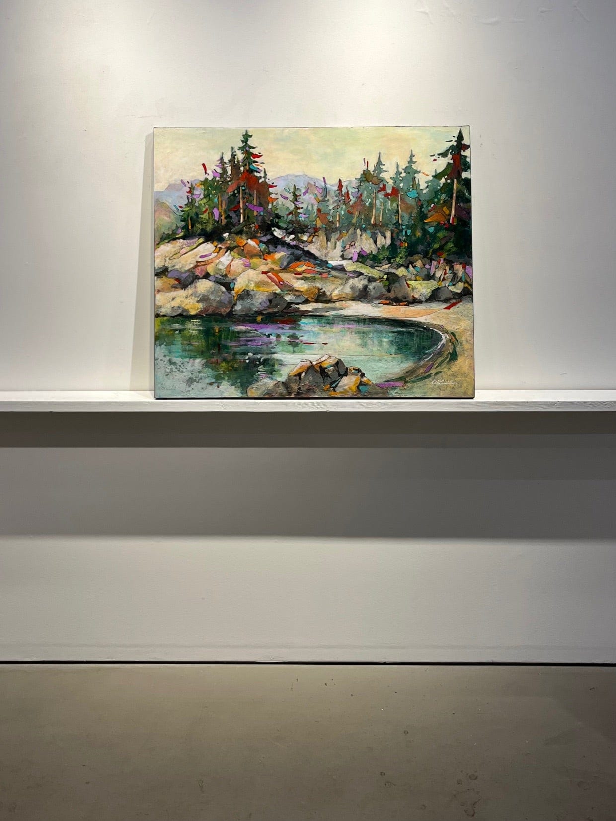 Joyce Kamikura painting Coastal Refuge Art Works Gallery