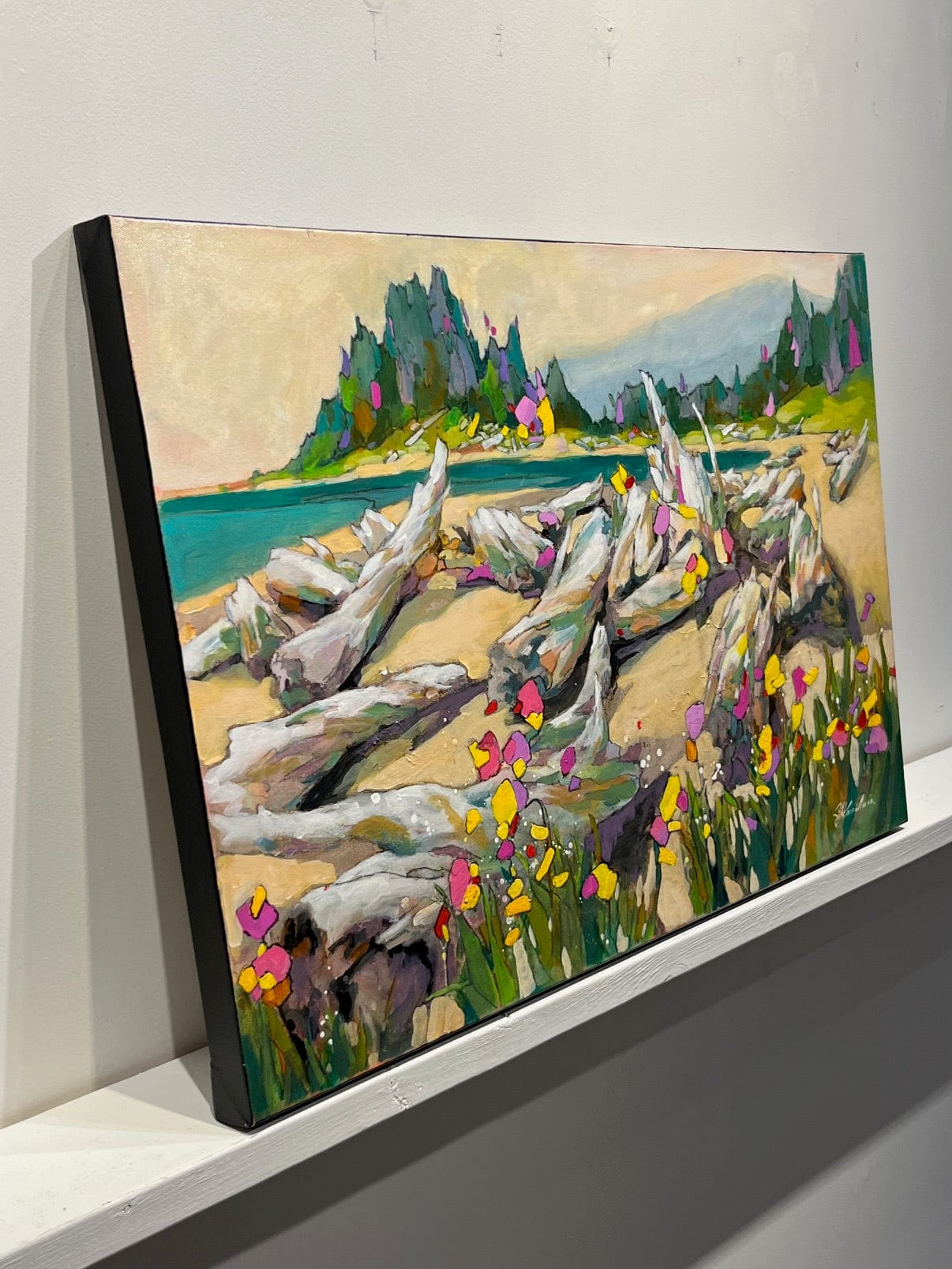 Joyce Kamikura painting Iona Beach Art Works Gallery