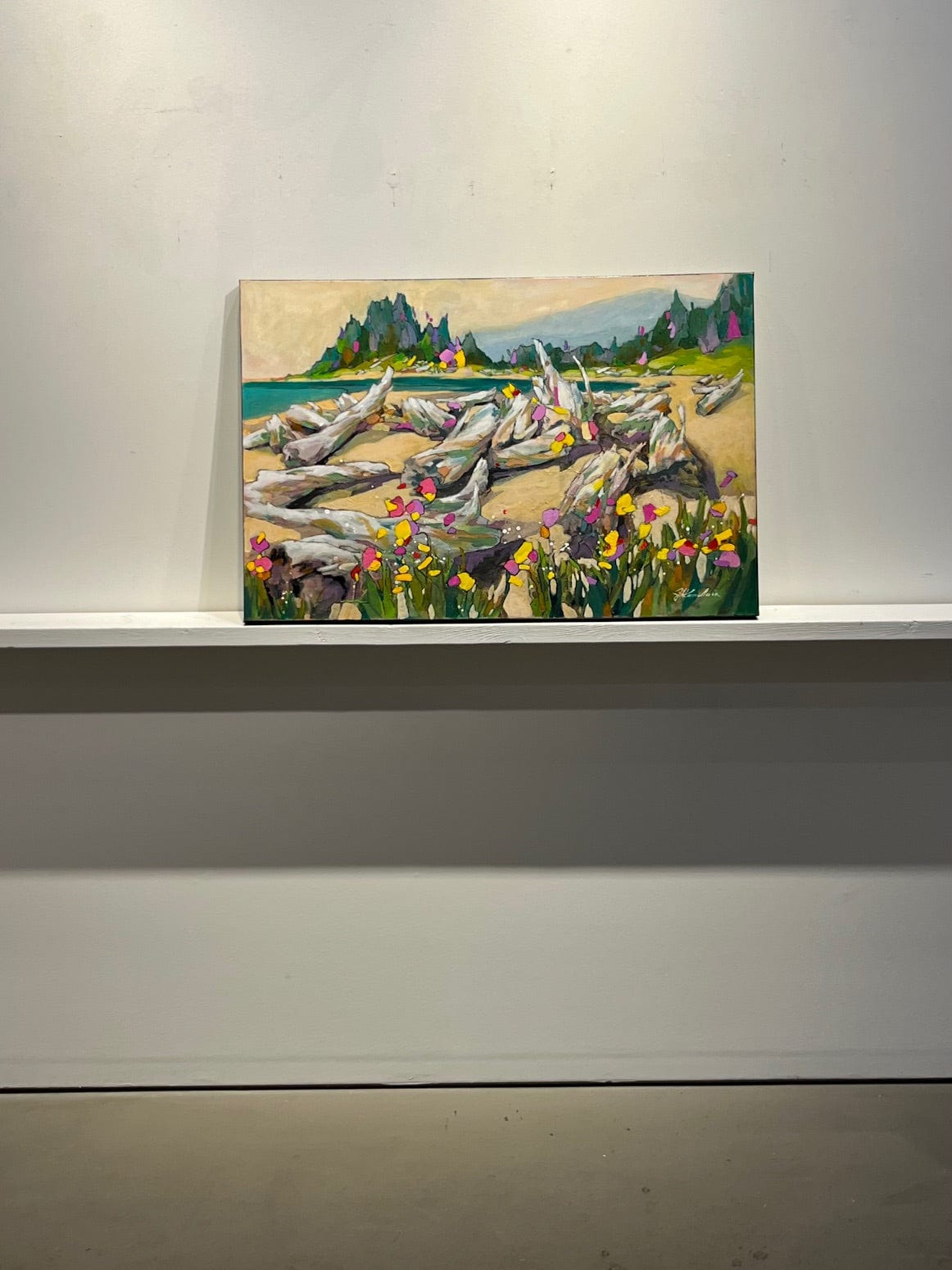 Joyce Kamikura painting Iona Beach Art Works Gallery