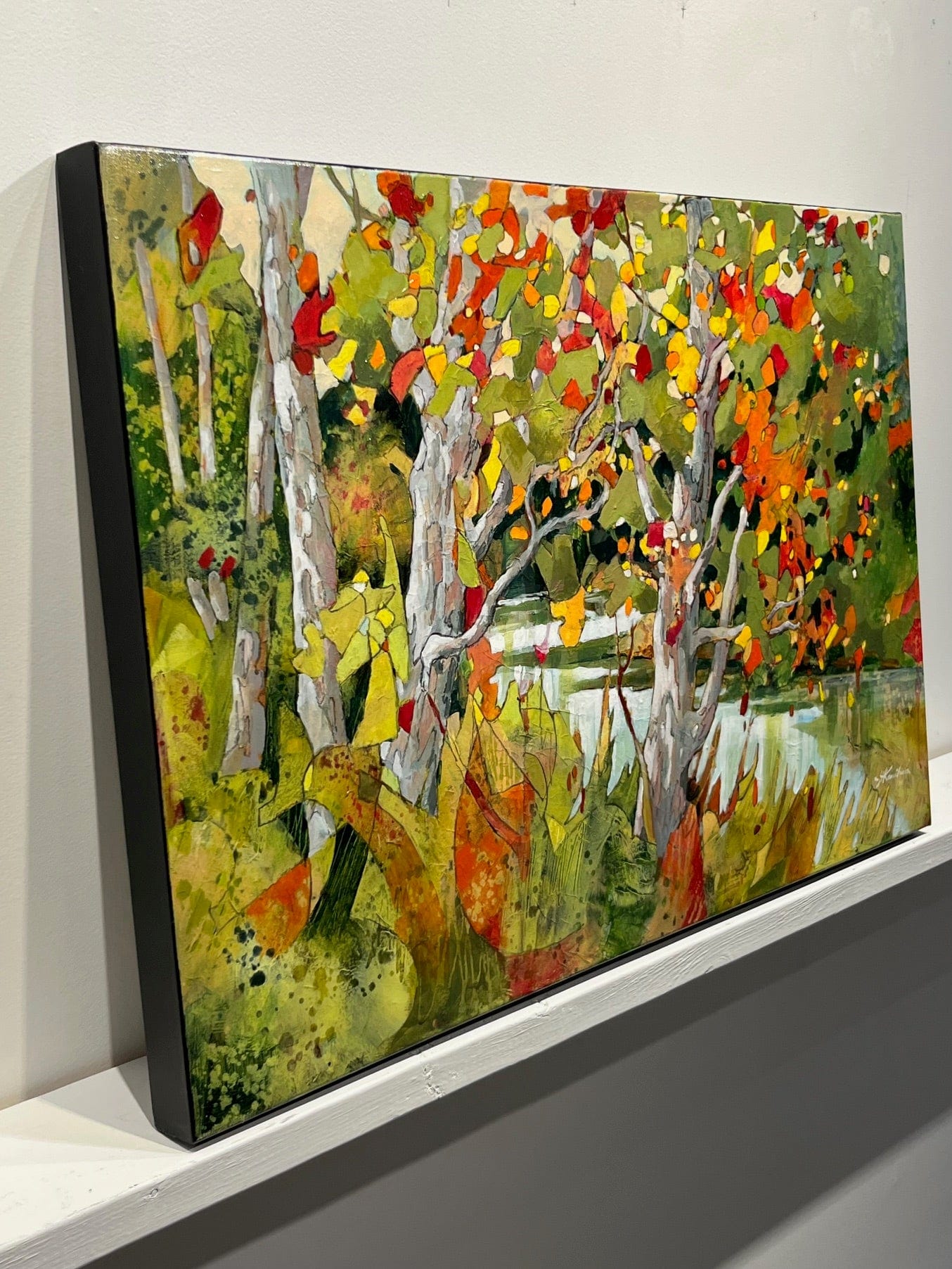 Joyce Kamikura painting Scintillating Bank Art Works Gallery