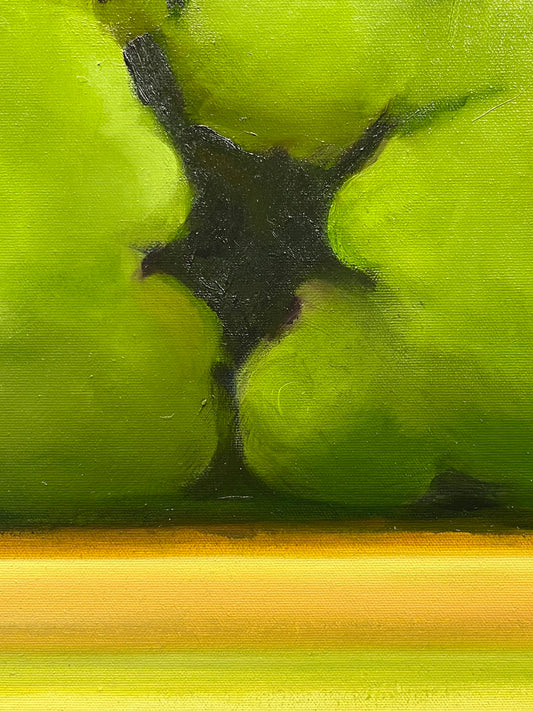 Ken West painting English Hedgerow Art Works Gallery
