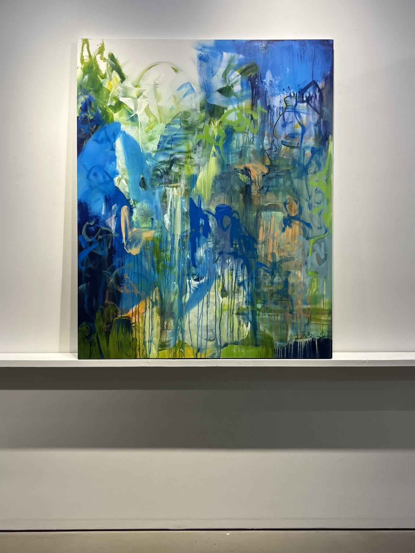 Mark Thibeault painting Wolf Wears Silk Art Works Gallery