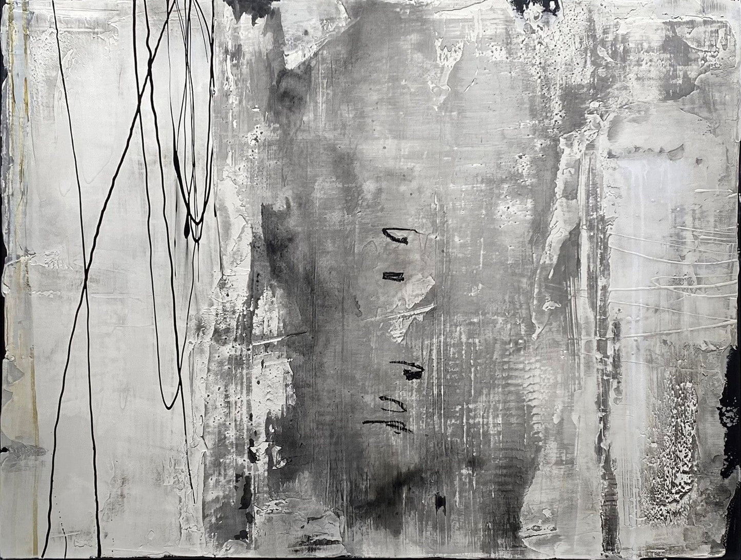 Markian Olynyk painting 7.23 Black and White Art Works Gallery