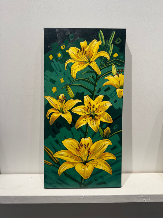 Maxine Wolodko painting Yellow Lillies Art Works Gallery
