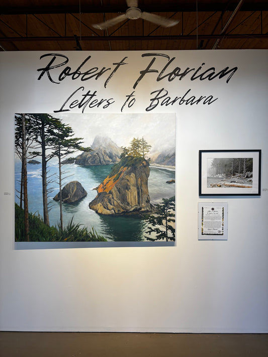Robert Florian painting Dissolving Shorelines - Samuel H. Boardman Scenic Corridor, Oregon Art Works Gallery