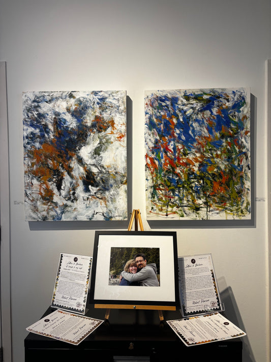 Robert Florian painting Saturation - Oxbow Pond, Coquitlam, B.C. Art Works Gallery