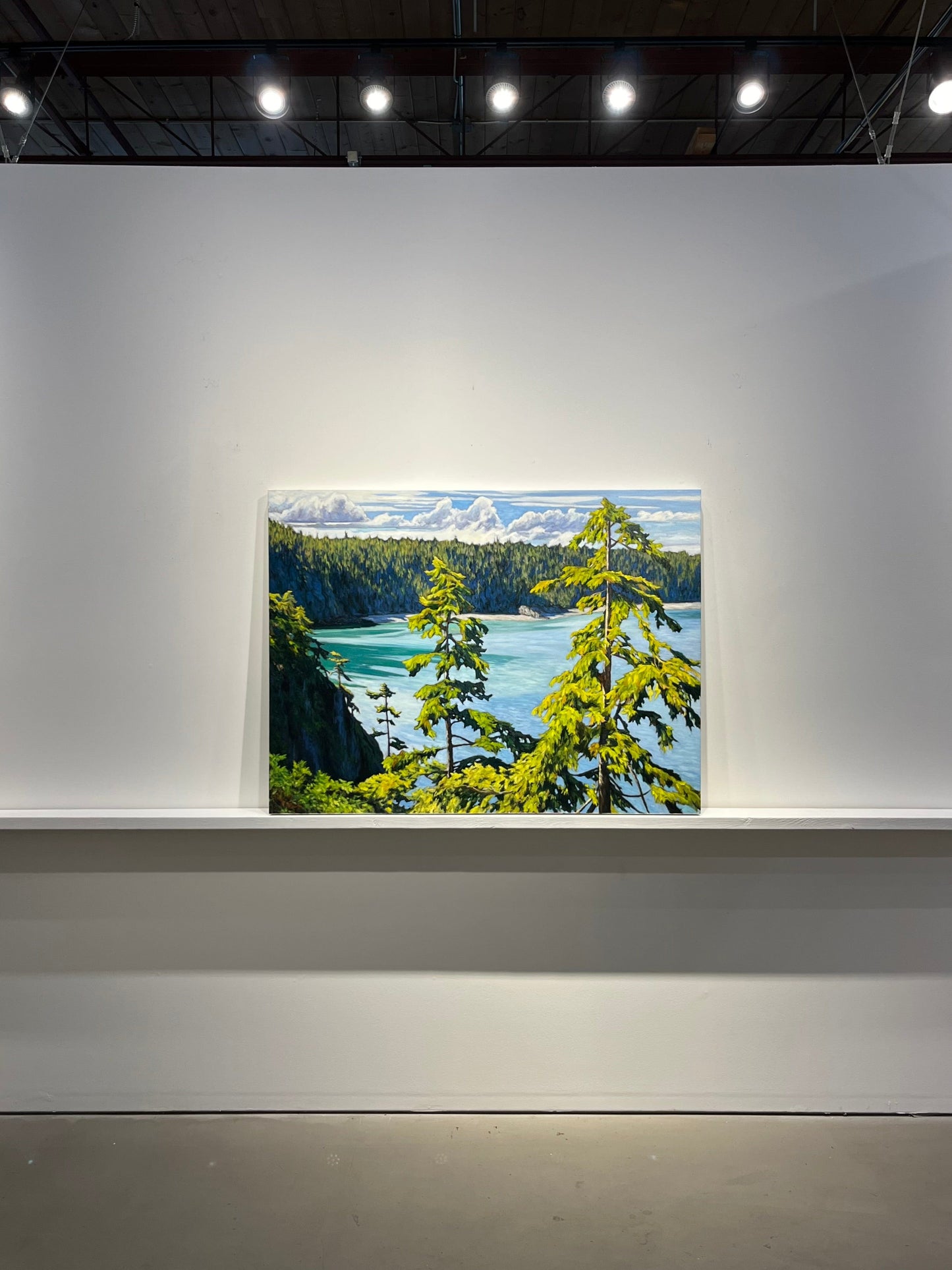 Robert Florian painting Viewpoint Over Deception Pass Art Works Gallery