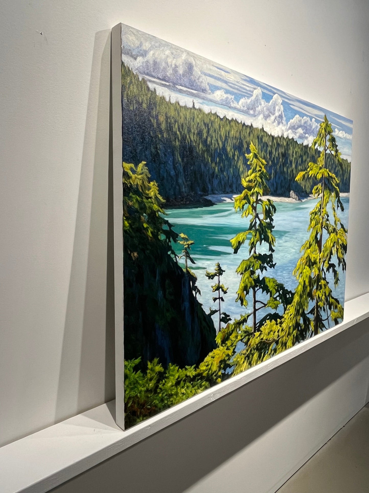 Robert Florian painting Viewpoint Over Deception Pass Art Works Gallery