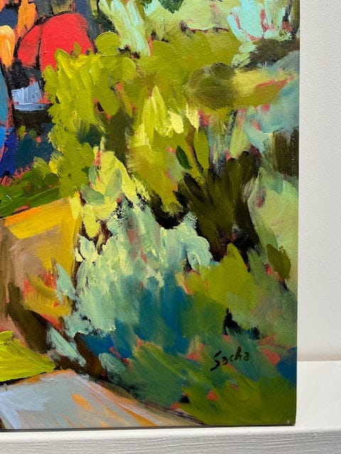 Sacha painting Marche Saint-Giron Art Works Gallery