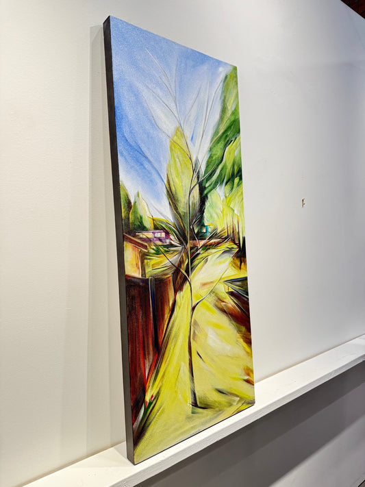 Sharon Quirke painting Forest Pansy Redbud Art Works Gallery
