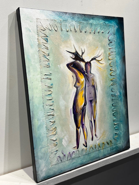 Sharon Quirke painting Mascarade Art Works Gallery