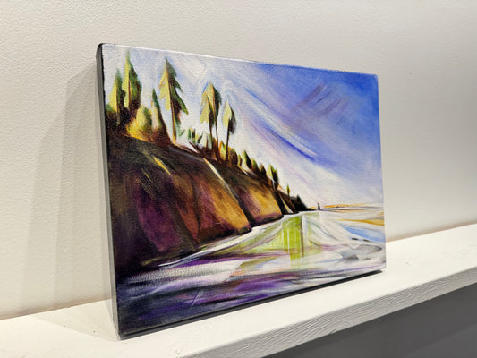 Sharon Quirke painting S'iwash Rock Art Works Gallery