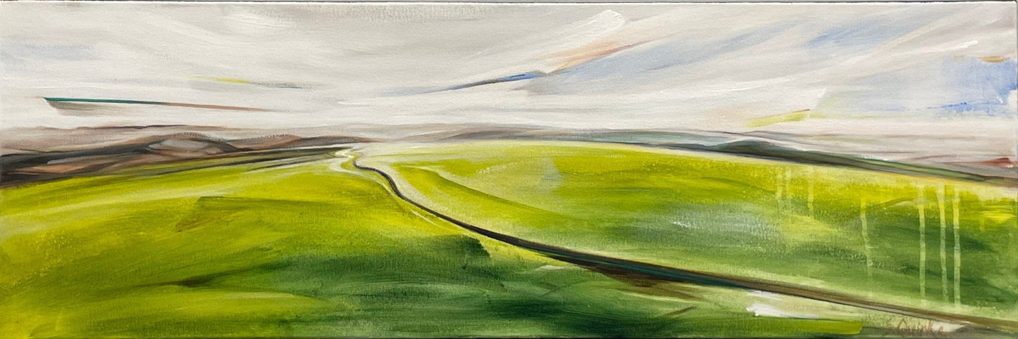 Sharon Quirke painting The Bald Art Works Gallery