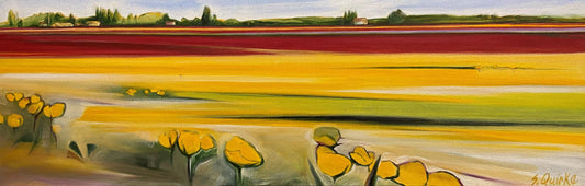 Sharon Quirke painting Tulip Fields #5 Art Works Gallery