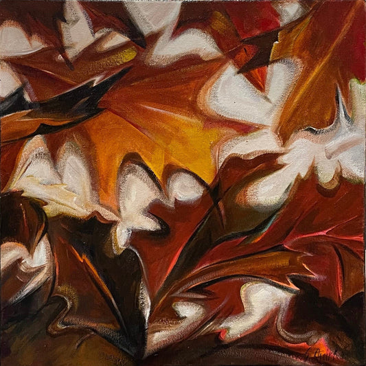 Sharon Quirke painting Winter Oak Art Works Gallery