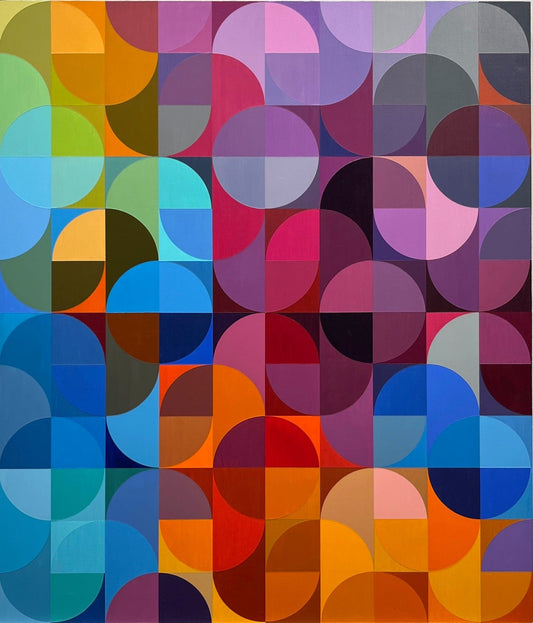 Steve Fortier painting Capsulated Quadrants Art Works Gallery
