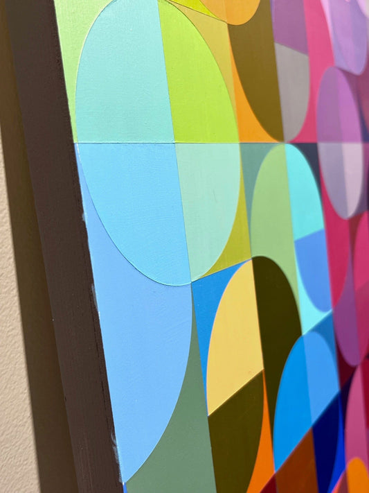 Steve Fortier painting Capsulated Quadrants Art Works Gallery