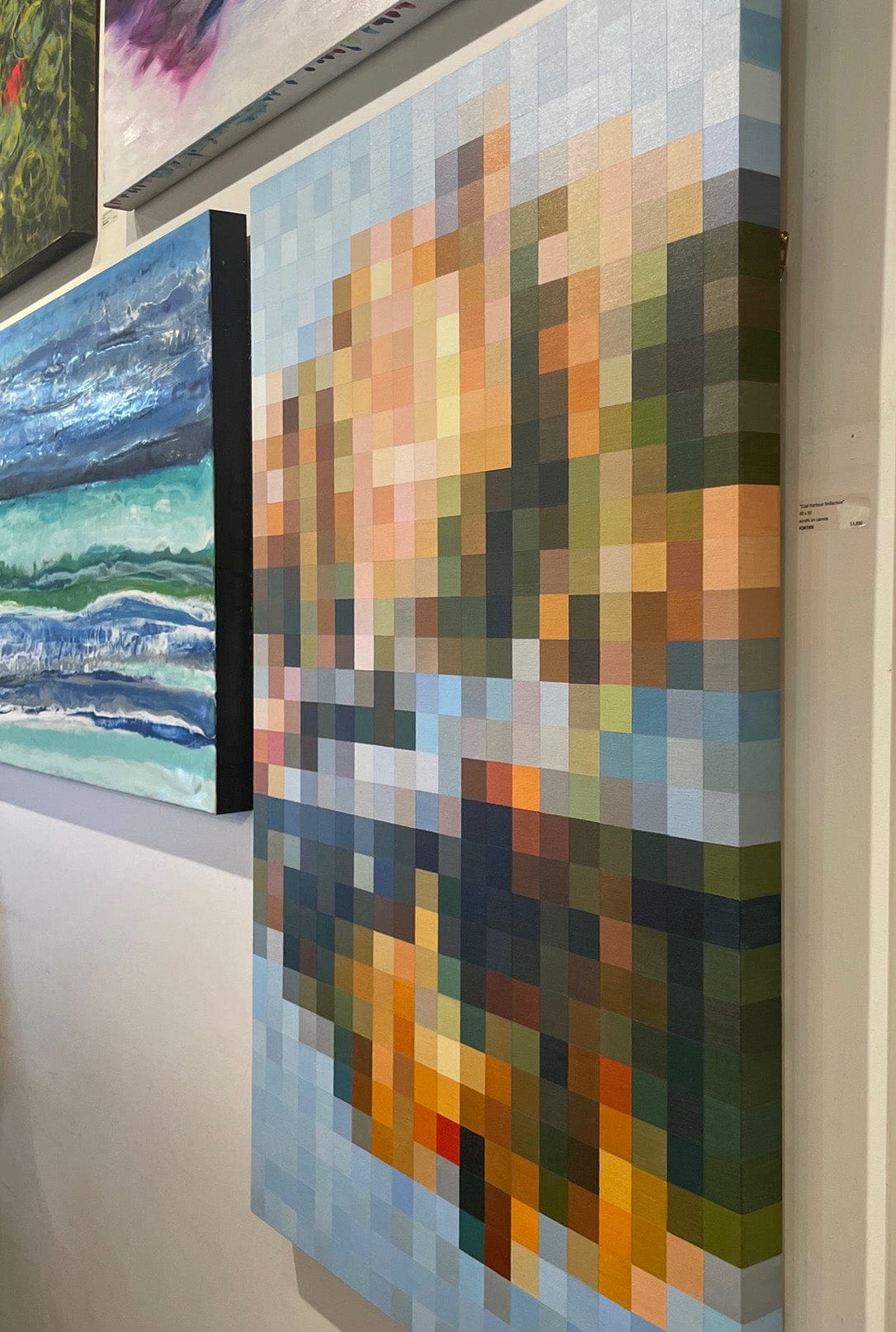 Steve Fortier painting Coal Harbour Reflection Art Works Gallery