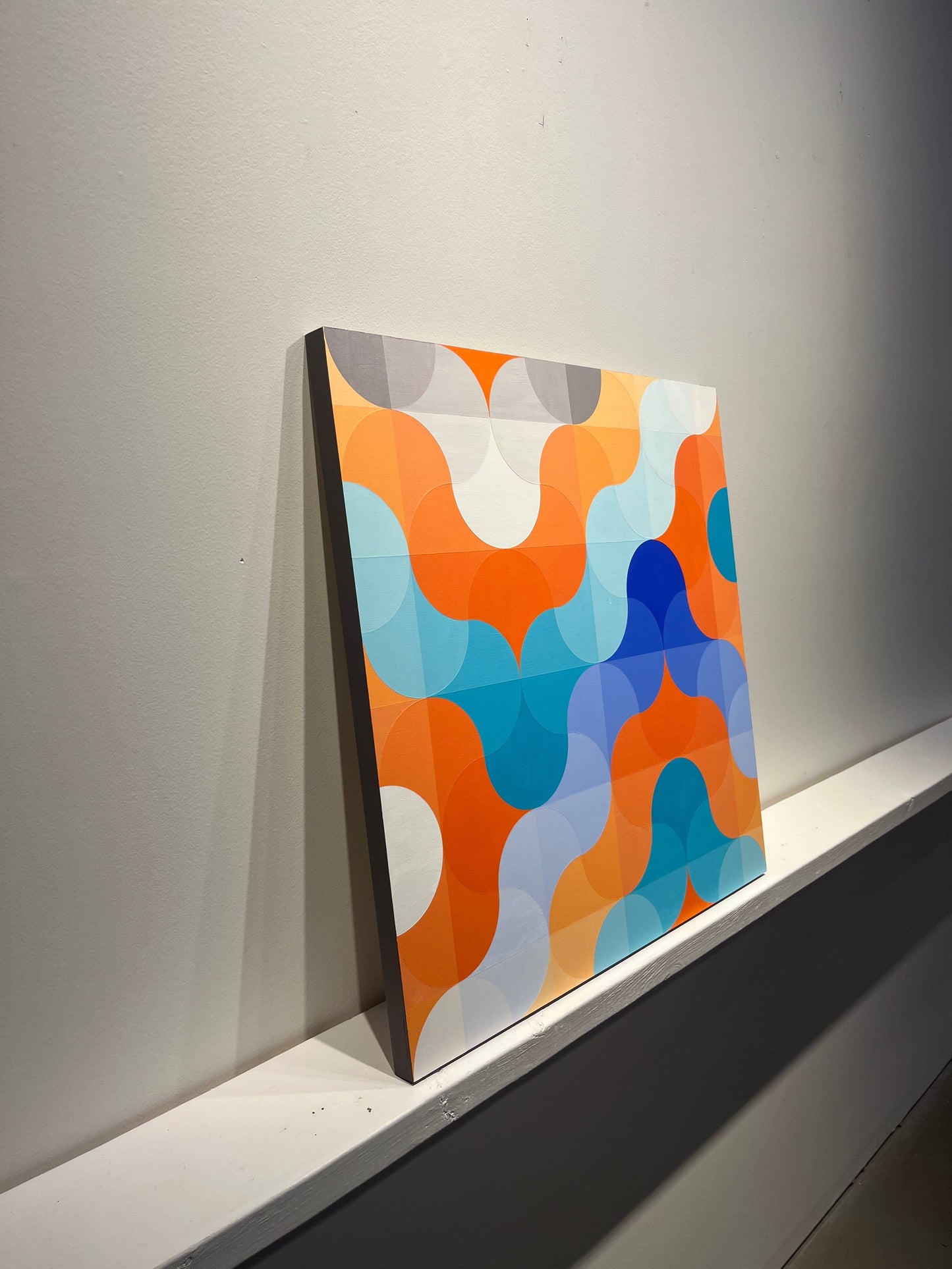Steve Fortier painting Synapse Connection dyptich Art Works Gallery