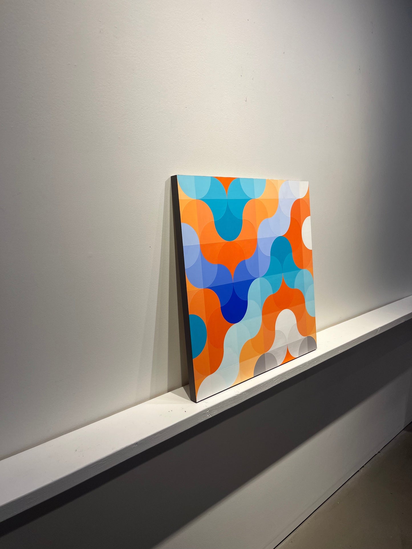 Steve Fortier painting Synapse Connection dyptich Art Works Gallery