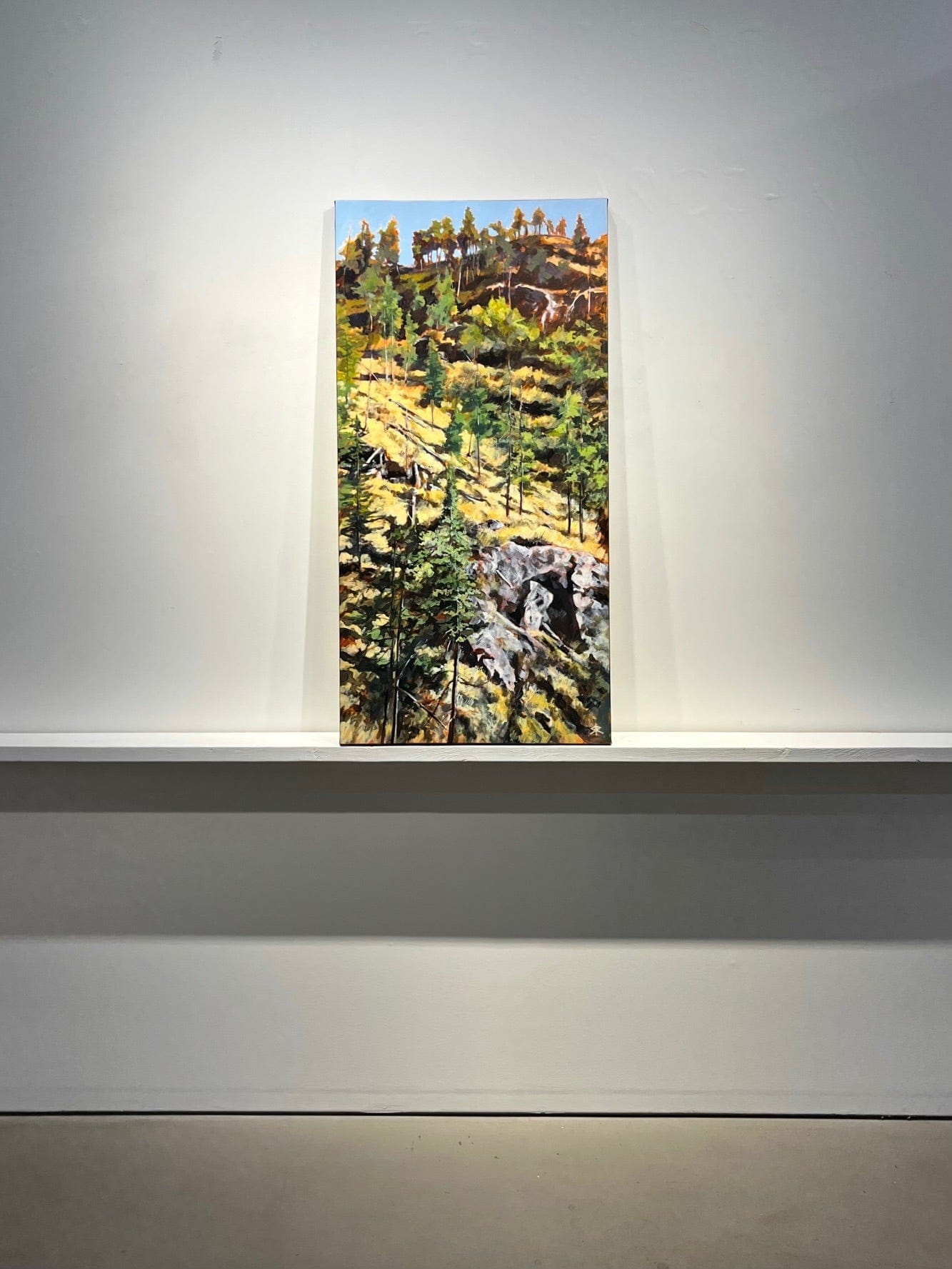 Steve Rayner painting Okanagan Heights Art Works Gallery