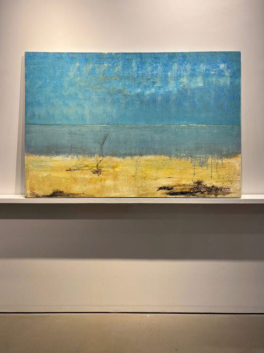 Sue Daniel painting Blue Sea Vastness Art Works Gallery
