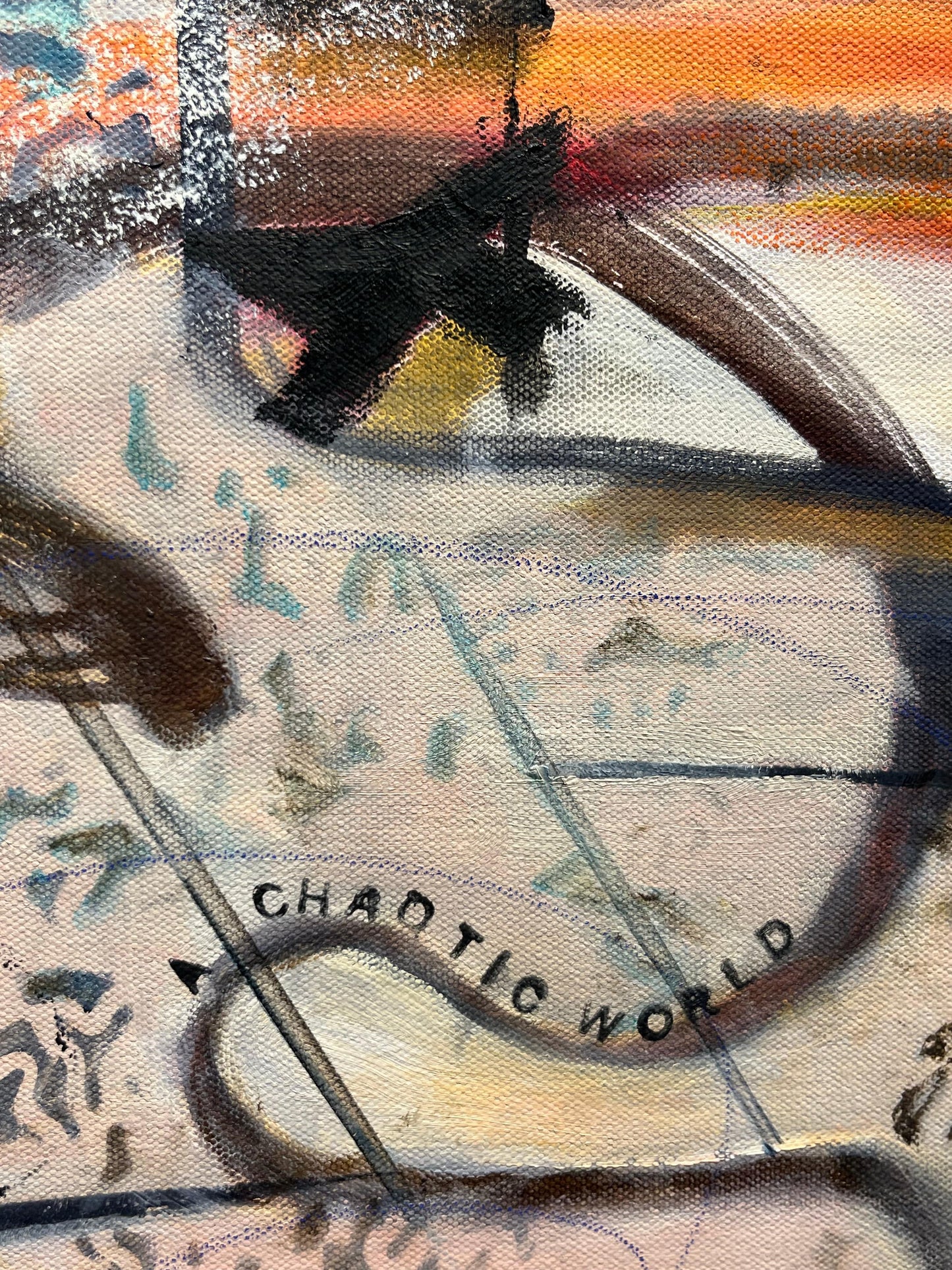 Sue Daniel painting Contemplation In A Chaotic World Art Works Gallery