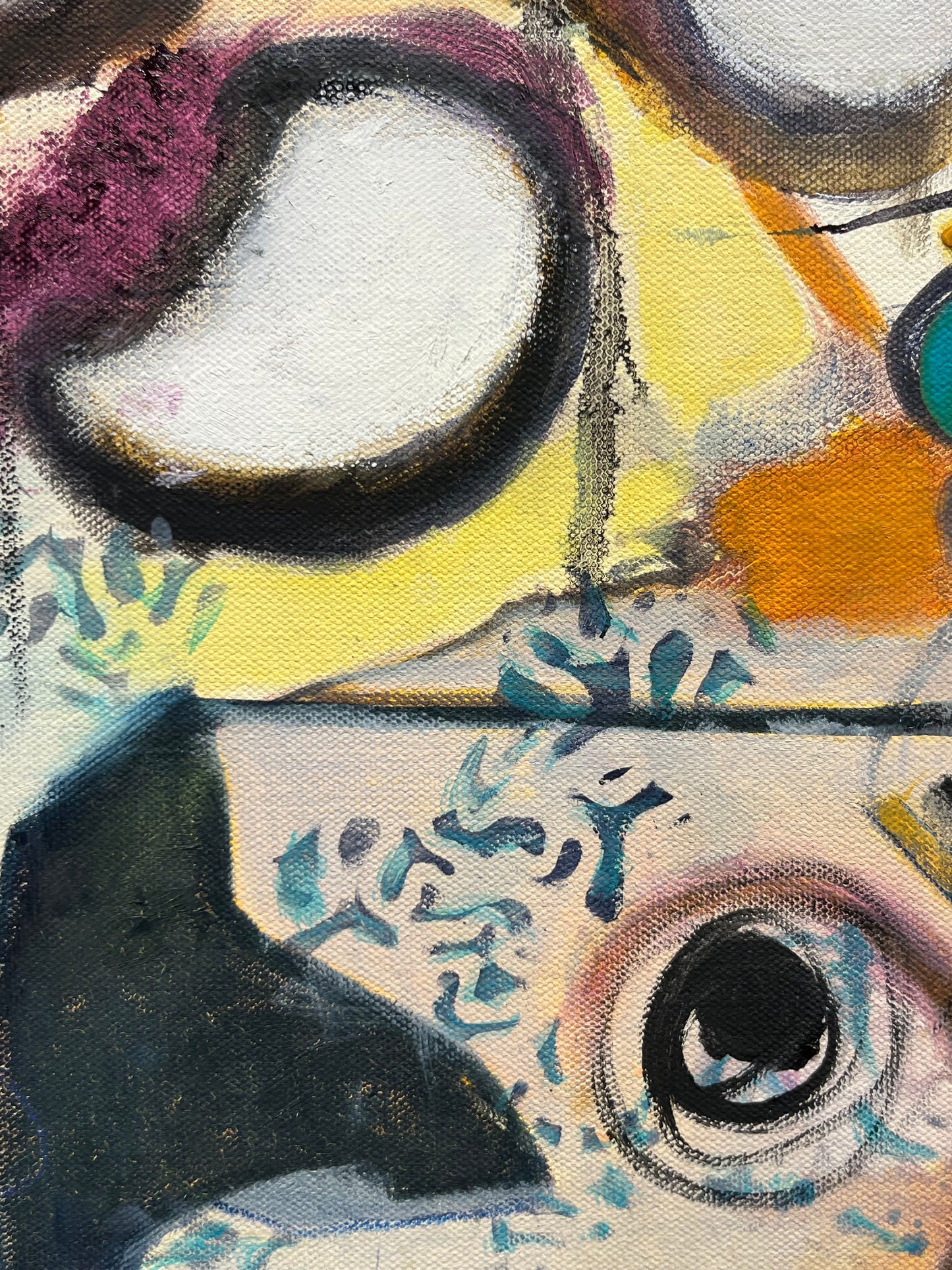 Sue Daniel painting Contemplation In A Chaotic World Art Works Gallery
