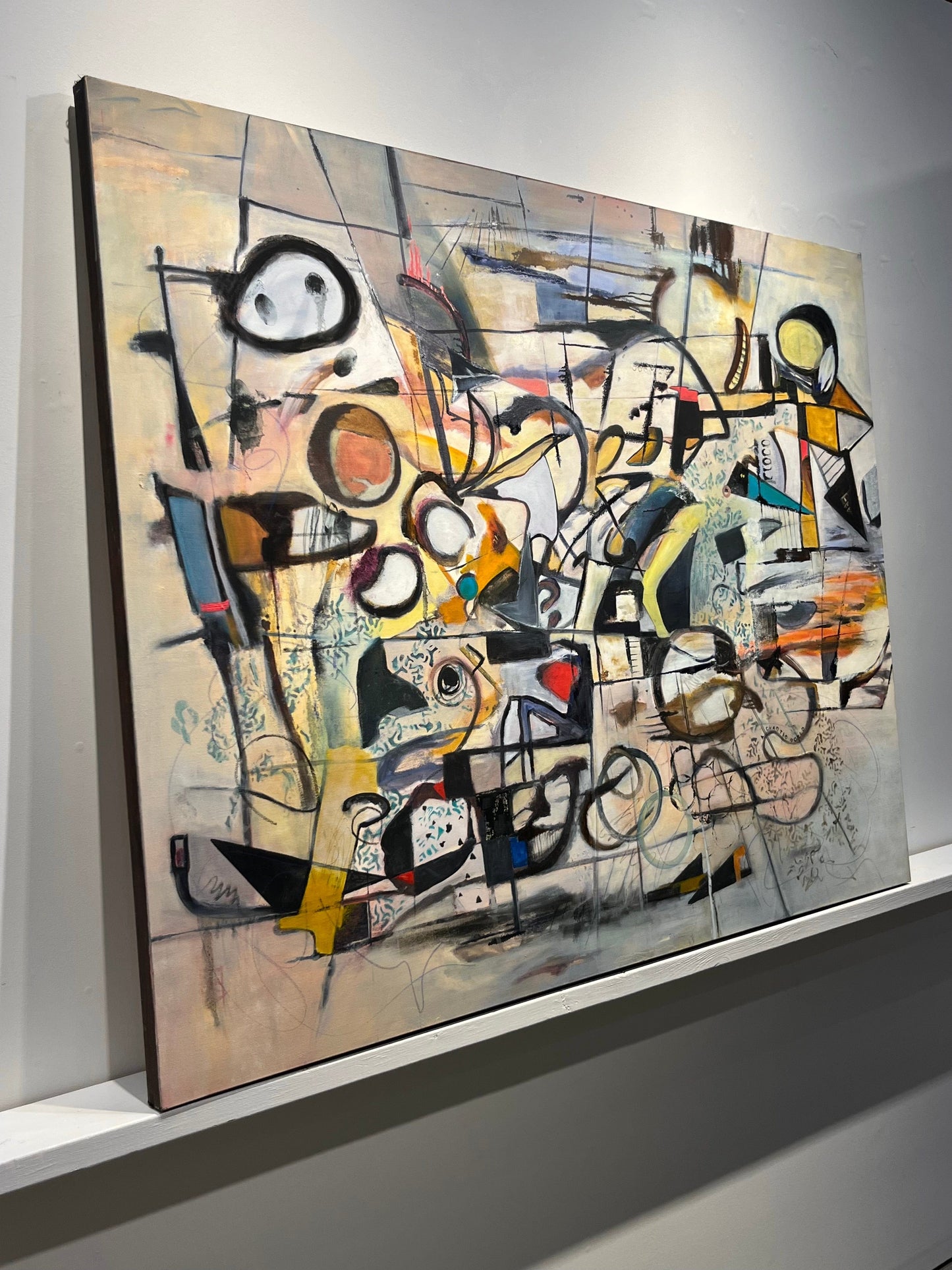 Sue Daniel painting Contemplation In A Chaotic World Art Works Gallery