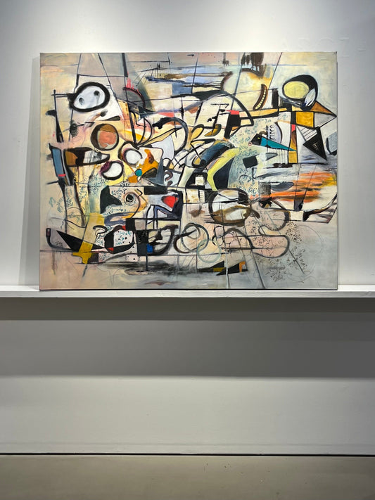 Sue Daniel painting Contemplation In A Chaotic World Art Works Gallery