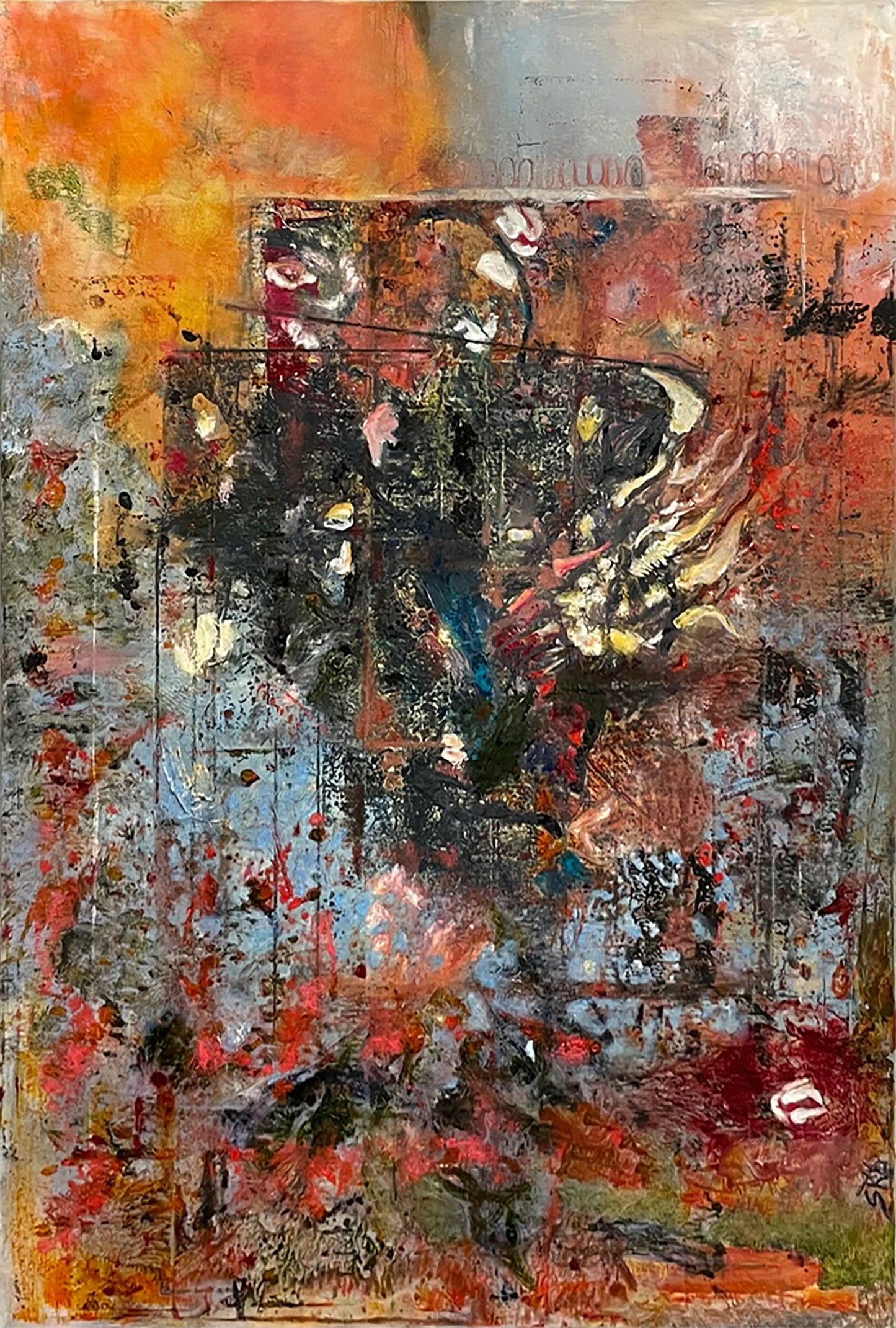 Sue Daniel painting Musical Vibrations #1 Art Works Gallery
