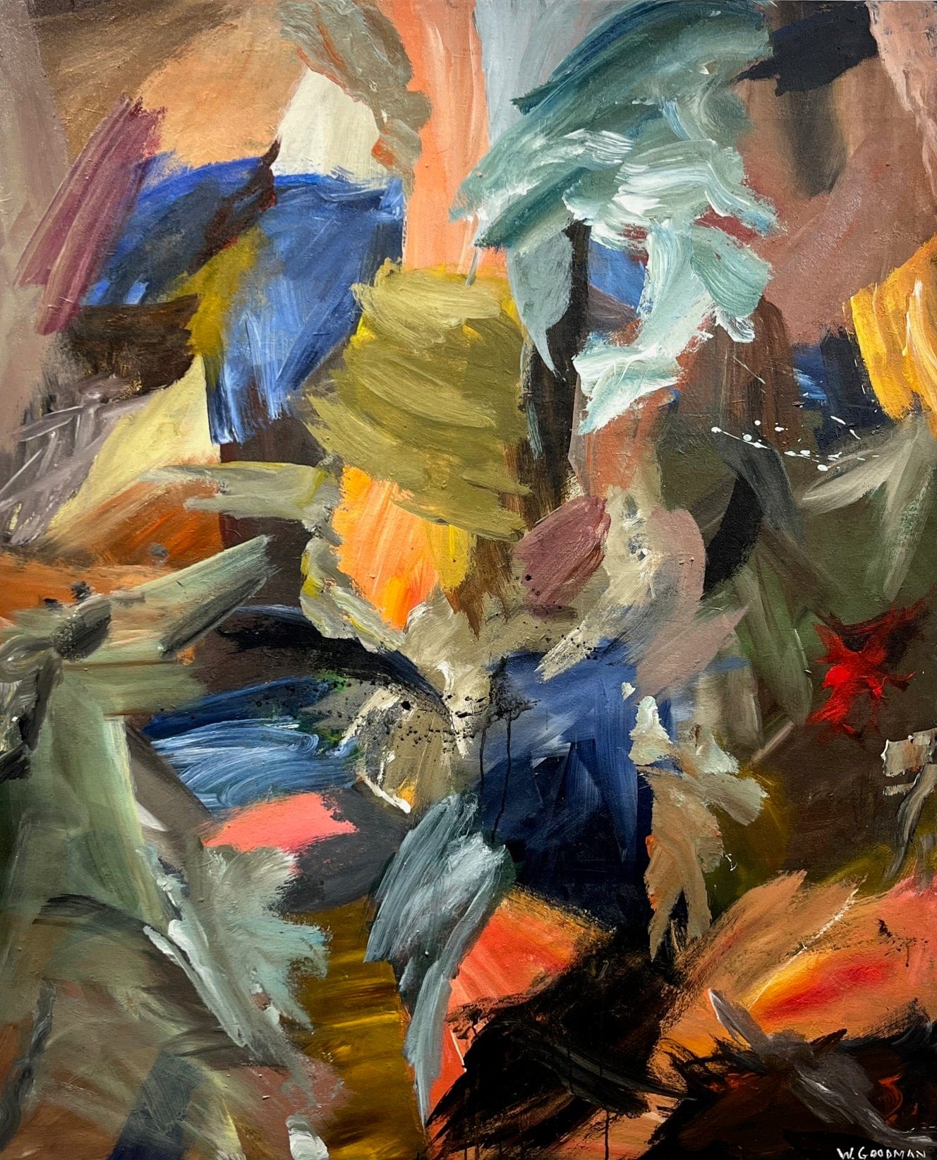 Warren Goodman painting Haust Art Works Gallery