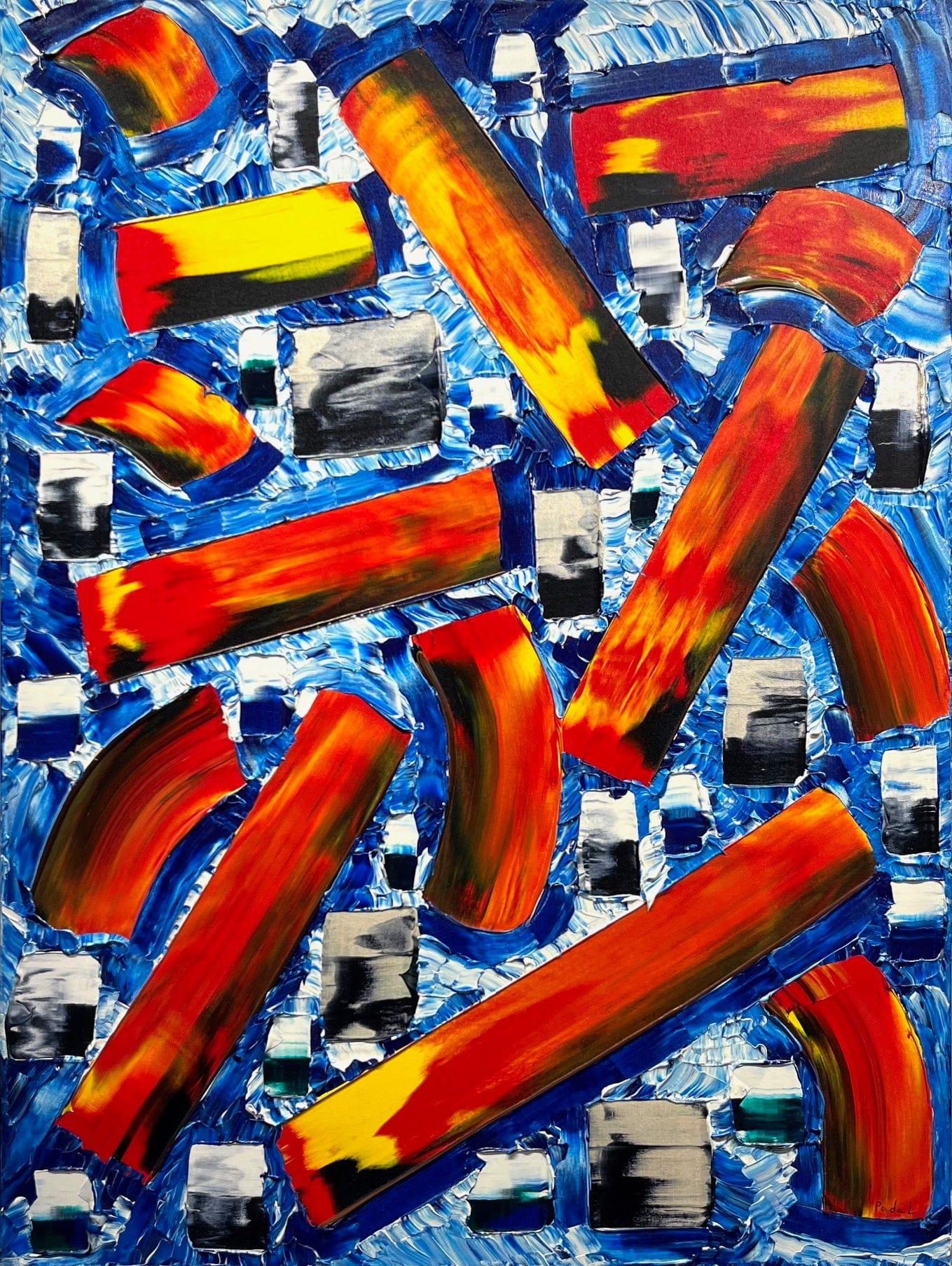 Yuri Padal painting Firecrackers Art Works Gallery