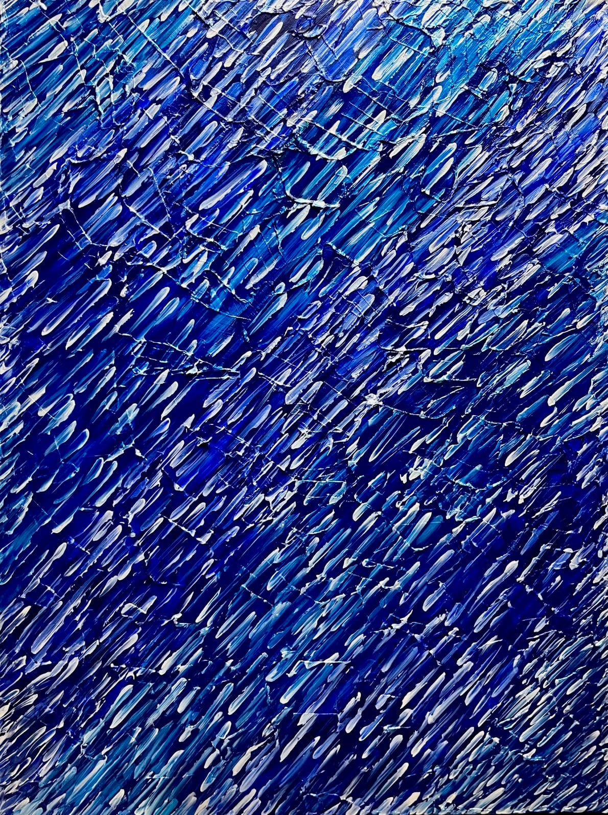 Yuri Padal painting Untitled Abstract (Blue) Art Works Gallery
