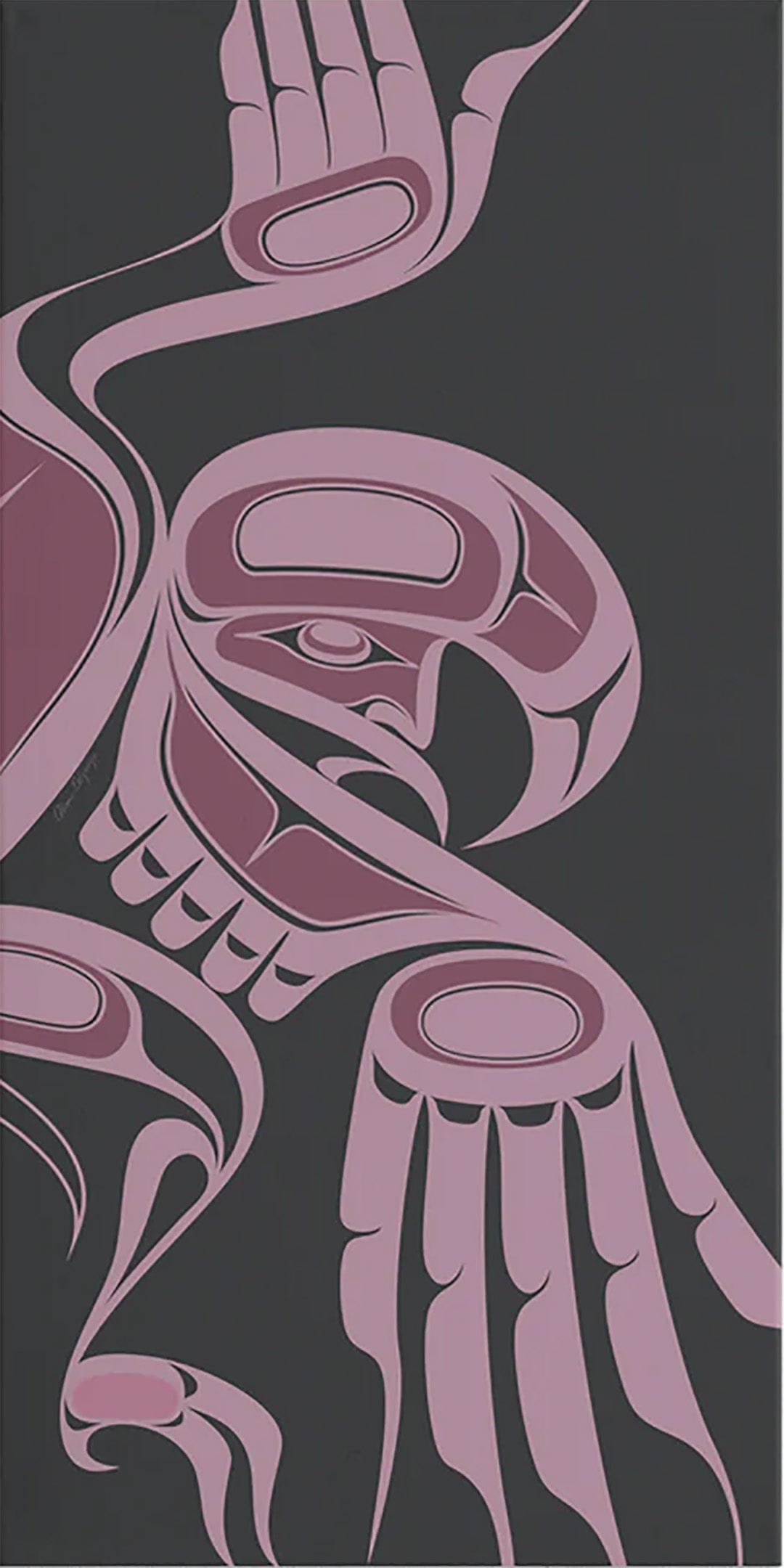Alano Edzerza limited edition Fuscia Eagle Dancer Art Works Gallery