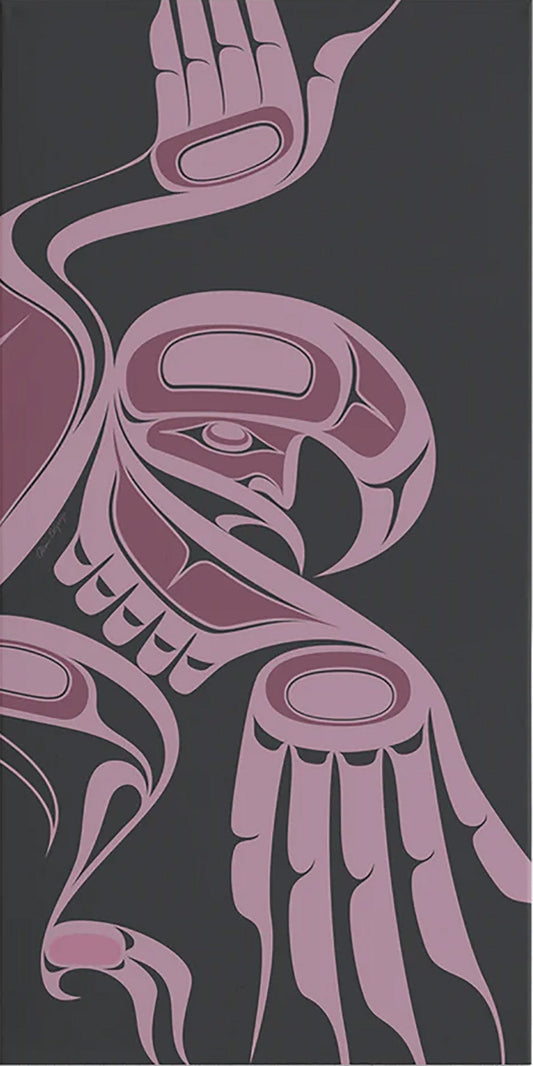 Alano Edzerza limited edition Fuscia Eagle Dancer Art Works Gallery
