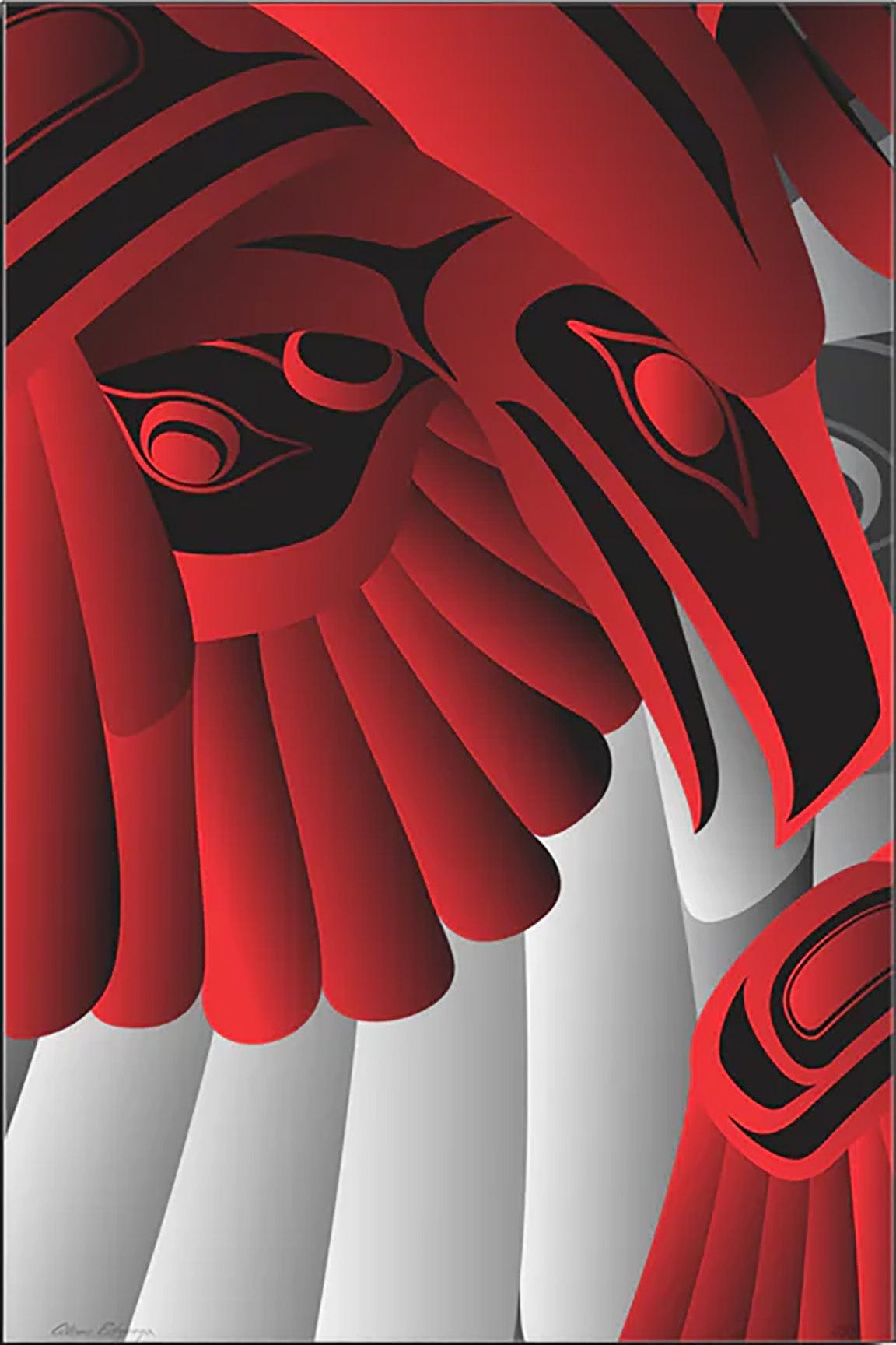 Alano Edzerza limited edition Gift of the Raven 1/3 Art Works Gallery