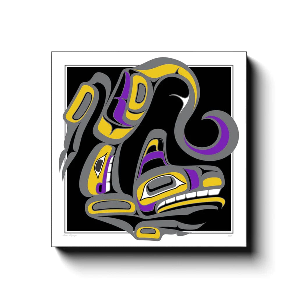 Alano Edzerza limited edition In or Out (Wolf) Art Works Gallery